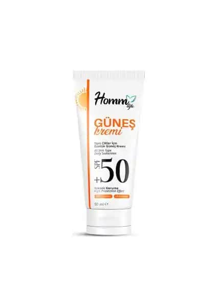 Homm Life Güneş Kremi 50 ml SPF 50+ ile Güvenli ve Parlak Bir Yaz Geçirin