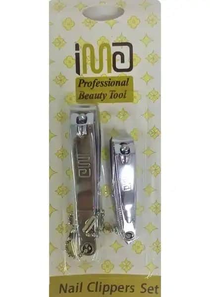 IMA 2'li Düz Tırnak Makası Seti Güvenli ve Dayanıklı Tırnak Bakımı Araçları