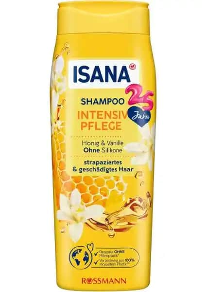 Isana Bal ve Vanilya Şampuanı Yıpranmış Saçlar İçin Doğal ve Güçlendirici Bakım Ürünü