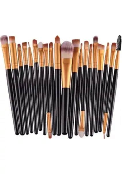 İzla 20'li Profesyonel Makyaj Fırça Seti Günlük ve Profesyonel Kullanım İçin Uygun