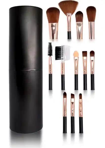İzla İzla Silindir Fırça Seti 12 Adet Şık Kutuda Günlük ve Profesyonel Kullanım İçin