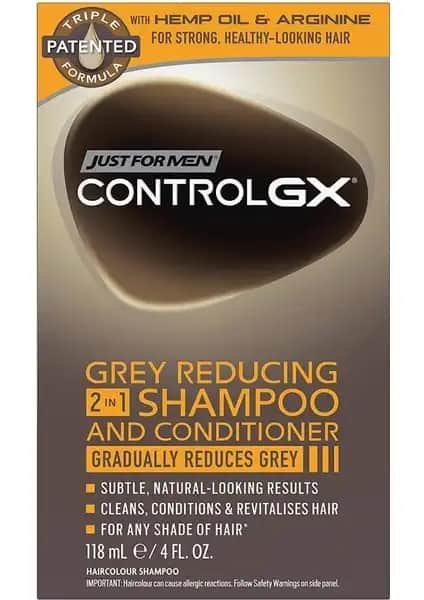 Just For Men Controlgx Gri Saçları Koyulaştıran 2in1 Şampuan: Erkekler İçin Etkili ve Pratik Saç Renk Bakım Çözümü