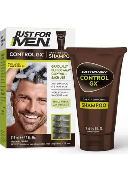 Just For Men ControlGX Gri Saçları Koyulaştıran Şampuan ile Doğal ve Genç Görünüm Sağlayın