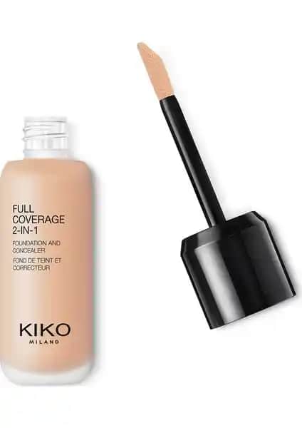 KikoFull Coverage 2-İn-1 Fondöten ve Concealer Ürünü ile Doğal ve Pürüzsüz Makyaj
