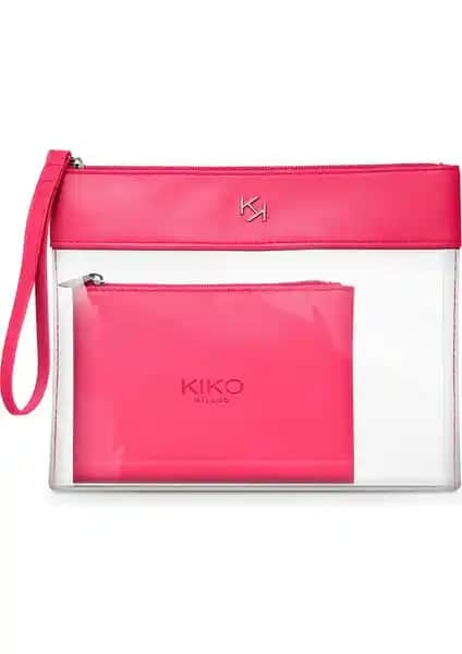 KikoMilano Şeffaf Makyaj Çantası Modern Tasarım ve Fonksiyonellik İçin Uygun