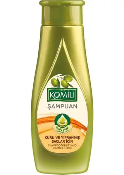 Komili Kuru ve Yıpranmış Saçlar İçin Doğal Bakım Şampuanı 500 ml