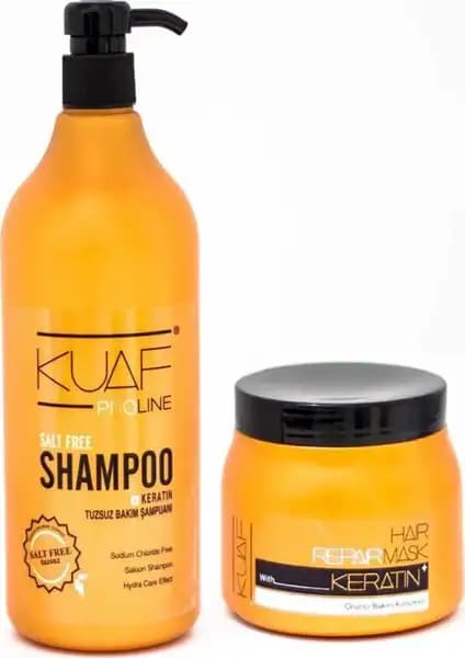 Kuaf Tuzsuz Şampuan ve Keratin Maskesi ile Saçlarınızda Doğal Bakım ve Güçlendirme