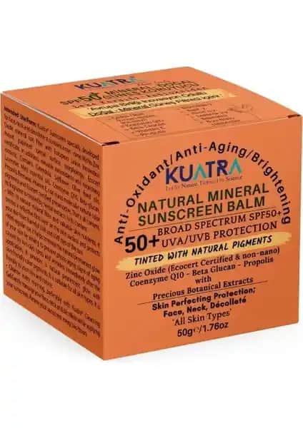 Kuatra SPF 50+ Doğal Mineralli Renkli Güneş Koruyucu Balm: Cilt Sağlığı ve Estetiği İçin Güçlü Koruma