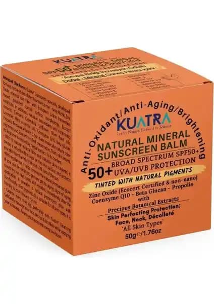 Kuatra SPF 50+ Doğal Mineralli Renkli Güneş Koruyucu Balm: Cilt Sağlığı ve Estetiği İçin Güçlü Koruma