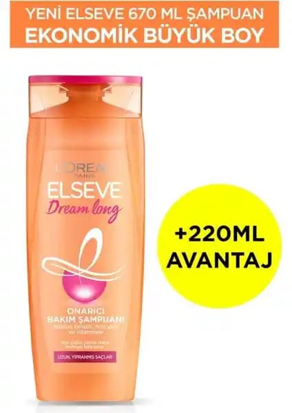 L'Oreal Elseve Dream Long Onarıcı Şampuanı Uzun ve Sağlıklı Saçlar İçin Etkili Çözüm