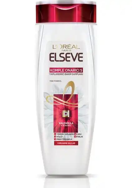 L'Oréal Elseve Komple Onarıcı 5 Yapılan<dı>rıcı Bakım Şampuanı Saç Güçlendirme ve Parlaklık Sağlar