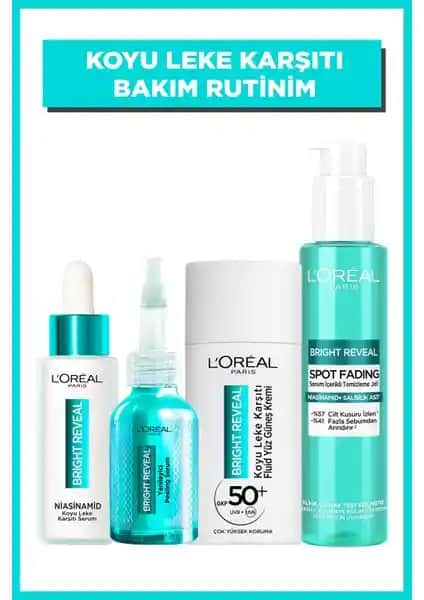 L'Oréal Paris Bright Reveal Seti: Yüksek SPF'li Cilt Aydınlatıcı ve Koruyucu Krem