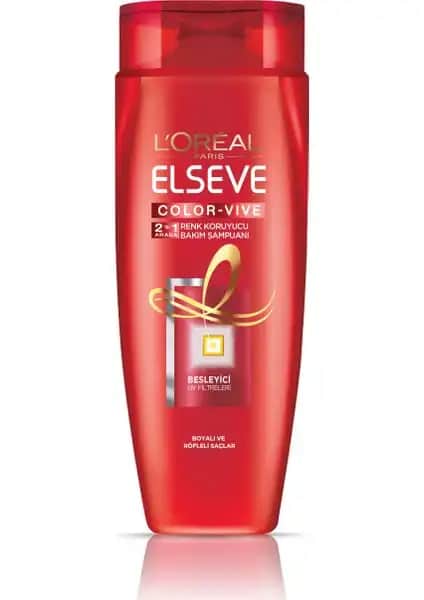 L'Oréal Paris Elseve Color-Vive 2'si 1 Arada Bakım Şampuanı Saç Parlaklığı ve Koruma Sağlayan Ürün