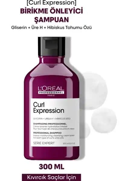 L'Oréal Professionnel Curl Expression Birikme Önleyici Şampuan Kıvırcık ve Bukleli Saçlar İçin Profesyonel Bakım