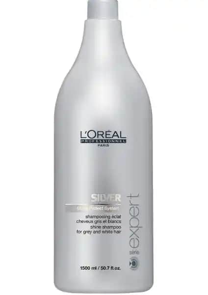 L'Oréal Professionnel Silver Şampuan 1500ml Gri ve Beyaz Saçlar İçin Parlaklık ve Canlılık Sağlar