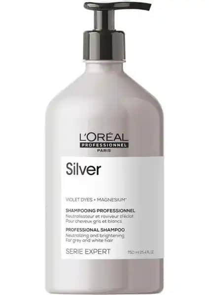 L'Oréal Professionnel Silver Şampuan ile Gri ve Beyaz Saçlar İçin Renk Koruma ve Parlaklık