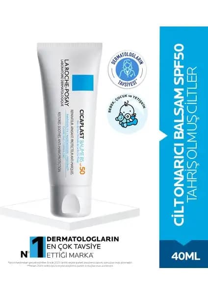 La Roche-Posay Cicaplast Baume B5 SPF 50 Hassas ve Tahriş Olmuş Ciltler İçin Güçlü Onarım Çözümü