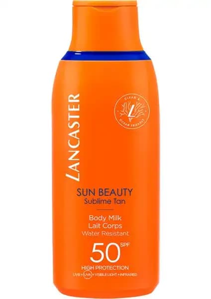 Lancaster Sun Beauty Body Milk SPF50 ile Güvenli Güneş Koruması ve Parlak Bronzer Etkisi