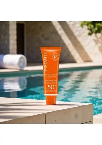 Lancaster Sun Sensitive SPF50 Yağsız Güneş Koruyucu Hassas Ciltler İçin Yüksek Koruma