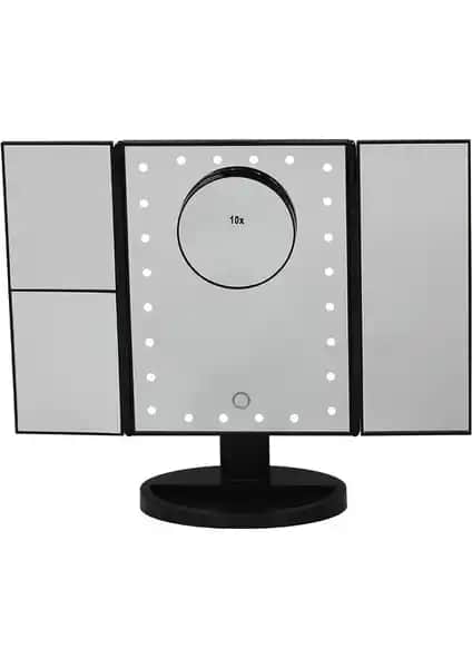 Land of Myth 24 LED Işıklı Büyütmeli Makyaj Aynası - Pratik ve Şık Tasarım