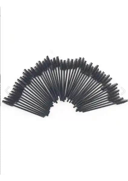 Lasting Beauty 50 Adet Kaş Vax ve Kirpik Tarama Fırçası ile Doğal ve Düzenli Görünüm Sağlayın