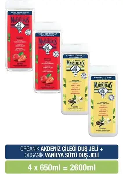 Le Petit Marseillais Akdeniz Çileği ve Vanilya Sütü Duş Jeli Ürün İncelemesi ve Özellikleri