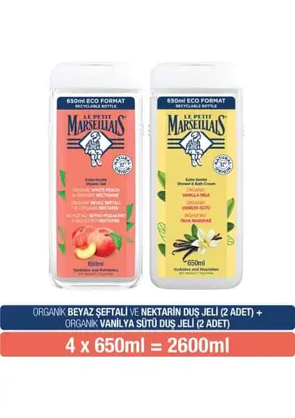 Le Petit Marseillais Beyaz Şeftali ve Nektarin ile Vanilya Sütü Serisi Duş Jeli İncelemesi