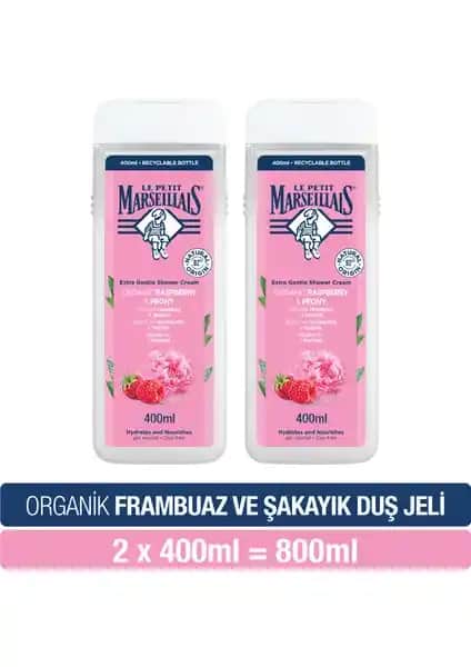 Le Petit Marseillais Frambuaz ve Şakayık Duş Jeli Doğal İçeriklerle Ferahlatıcı Temizlik