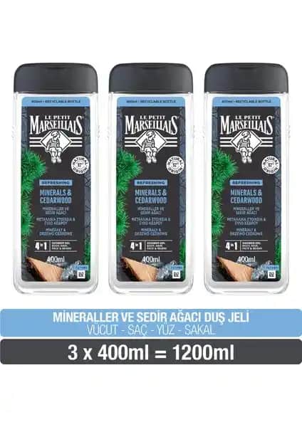 Le Petit Marseillais Mineraller ve Sedir Ağacı Duş Jeli: Doğal ve Ferahlatıcı Temizlik Deneyimi