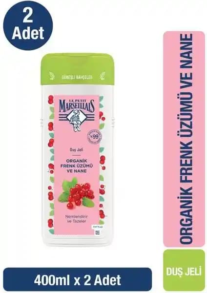 Le Petit Marseillais Organik Frenk Üzümü ve Nane Duş Jeli İncelemesi ve Özellikleri