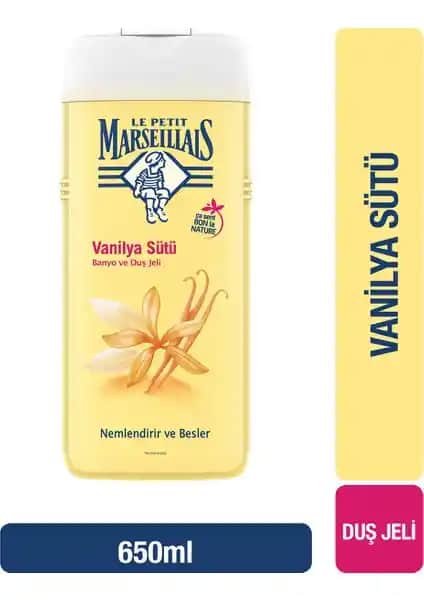 Le Petit Marseillais Vanilya Sütü İçeren Duş Jeli: Nemlendiren ve Hoş Kokulu Temizlik Ürünü
