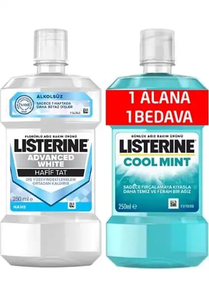 Listerine 2li Advance White ve Mint Ağız Gargarası Ürünü Hakkında Detaylar ve Kullanım Yöntemleri