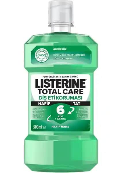 Listerine Alkolsüz Ağız Bakım Suyu Türkiye'de Güvenilir Diş Eti Koruma Çözümü