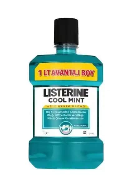 Listerine Cool Mint Ağız Suyu 1000ML ile Günlük Ağız Bakımında Etkili ve Ferahlatıcı Çözüm