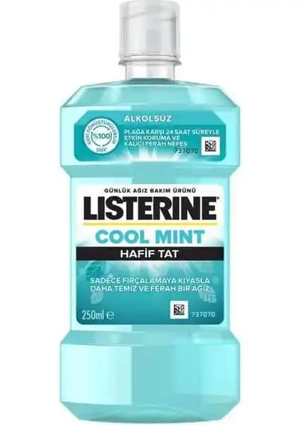 Listerine Cool Mint Hafif Tat Alkolsüz Ağız Bakım Suyu ile Ferah ve Güvenli Nefes Sağlayın
