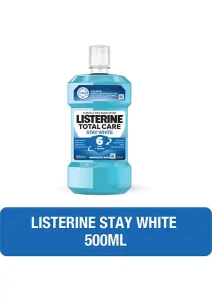 Listerine Stay White Ağız Bakım Suyu: Dişleri Koruyan ve Beyazlatan Günlük Ağız Bakım Ürünü