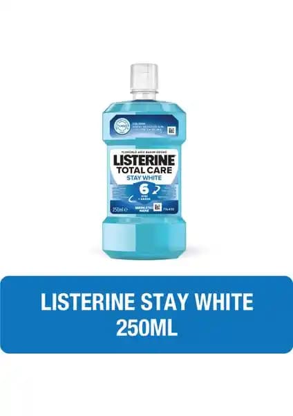 Listerine Stay White Ağız Bakım Suyu: Tartar Önleyici ve Diş Beyazlatıcı Özellikler