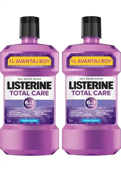 Listerine Total Care 1000 ml x 2 Ağız Sağlığı ve Hijyen İçin Güçlü Destek