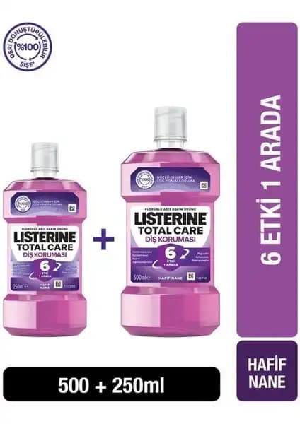 Listerine Total Care Ağız Gargarası 750ml Seti ile Güçlü ve Ferah Bir Ağız Bakımı
