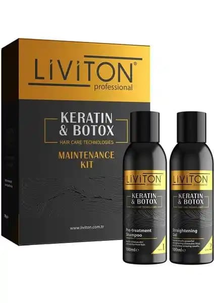 Liviton Profesyonel Keratin Botoks Seti Saç Düzleştirme ve Bakım İçin Uygun