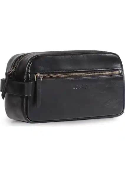 Londo Ot191 Hakiki Deri Seyahat ve Makyaj El Çantası Şık ve Dayanıklı Tasarım