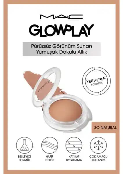 Mac Glow Play Allık So Natural doğal ve hafif makyaj için ideal tercih