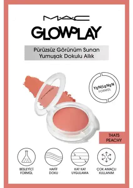 Mac Glow Play Allık That's Peachy: Doğal ve Bakımlı Bir Makyaj İçin İdeal Tercih