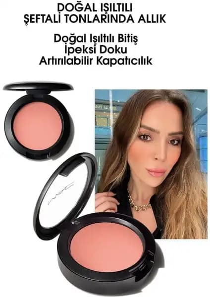 MAC Sheertone Peaches Ultra İnce Preslenmiş Allık ile Doğal ve Çekici Görünüm Yaratın