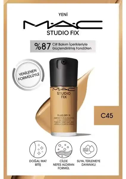 MAC Studio Fix Fluid SPF 15 ile Doğal Mat Görünüm ve Uzun Süreli Kalıcılık