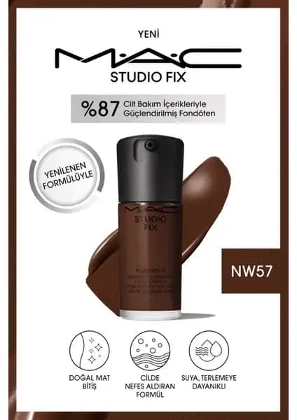 MAC Studio Fix Fluid SPF 15 Mat Fondöten: Doğal ve Kalıcı Makyaj İçin Gelişmiş Formül