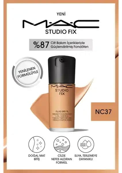 MAC Studio Fix Fluid SPF 15 Mat Fondöten: Doğal ve Kalıcı Makyajın Anahtarı