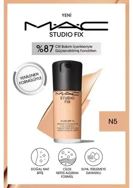 Mac Studio Fix Fluid SPF 15 Mat Fondöten ile doğal ve kalıcı makyaj çözümleri