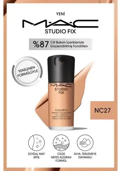 MAC Studio Fix Fluid SPF 15 Mat Fondöten ile Doğal ve Uzun Süreli Makyaj Deneyimi