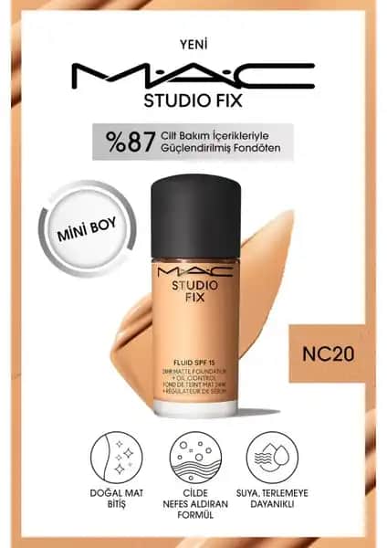 Mac Studio Fix Fluid SPF 15 Mini Mat Fondöten ile Doğal ve Kalıcı Makyaj Deneyimi